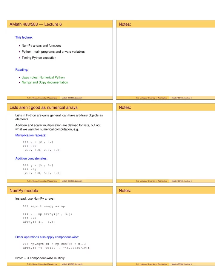 amath 483 583 lecture 6 notes
