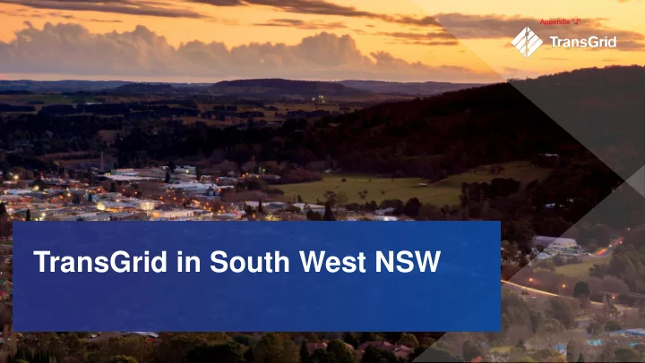 transgrid in south west nsw
