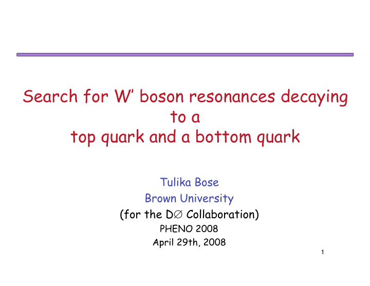 search for w boson resonances decaying to a top quark and