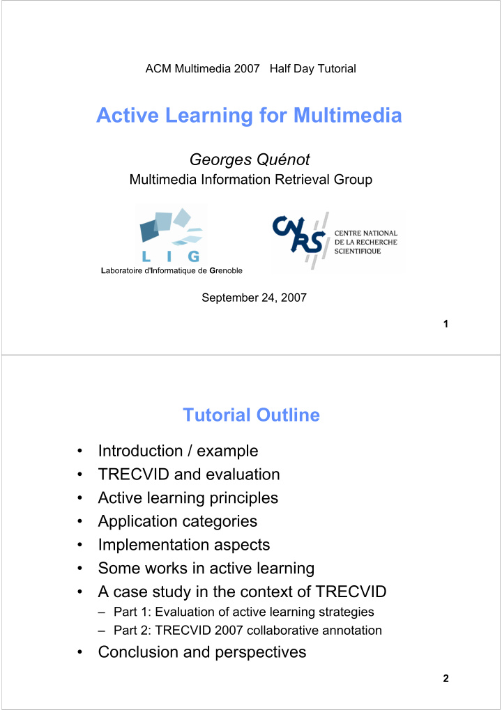 active learning for multimedia