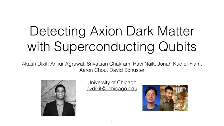 detecting axion dark matter with superconducting qubits