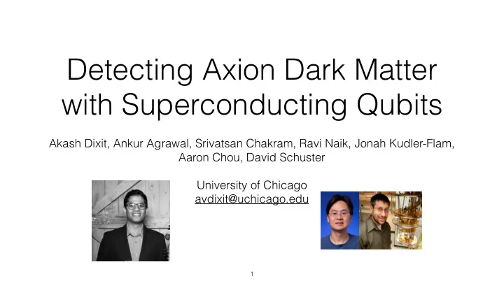 detecting axion dark matter with superconducting qubits