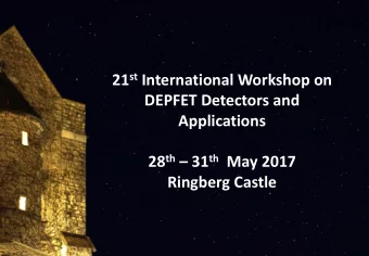 Applications 28 th  31 th May 2017  Ringberg Castle  Status DHPT 1.2b  Leonard Germic, B.