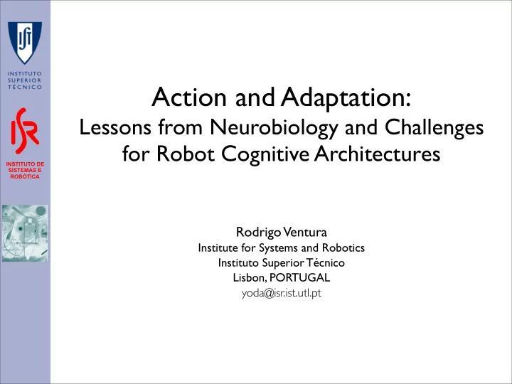 action and adaptation