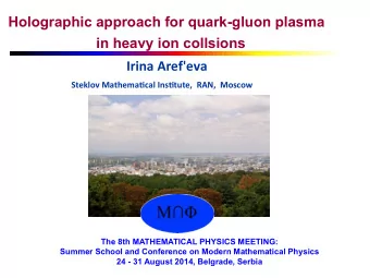 in heavy ion collsions