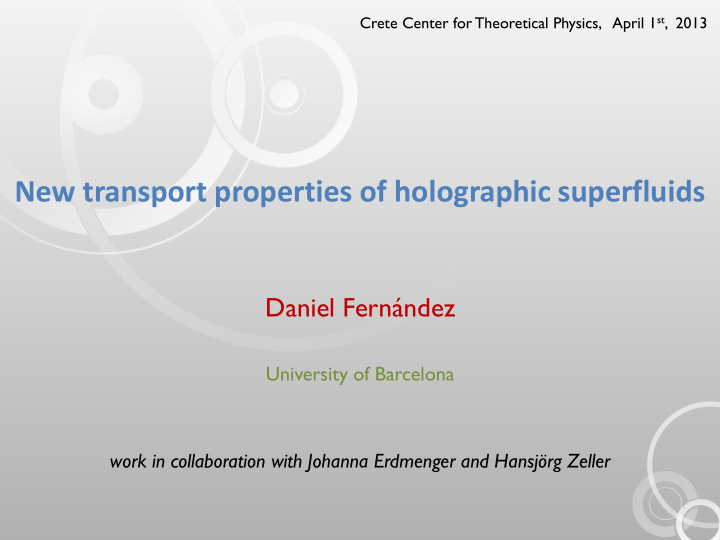 new transport properties of holographic superfluids