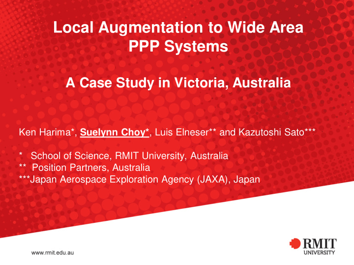 local augmentation to wide area ppp systems