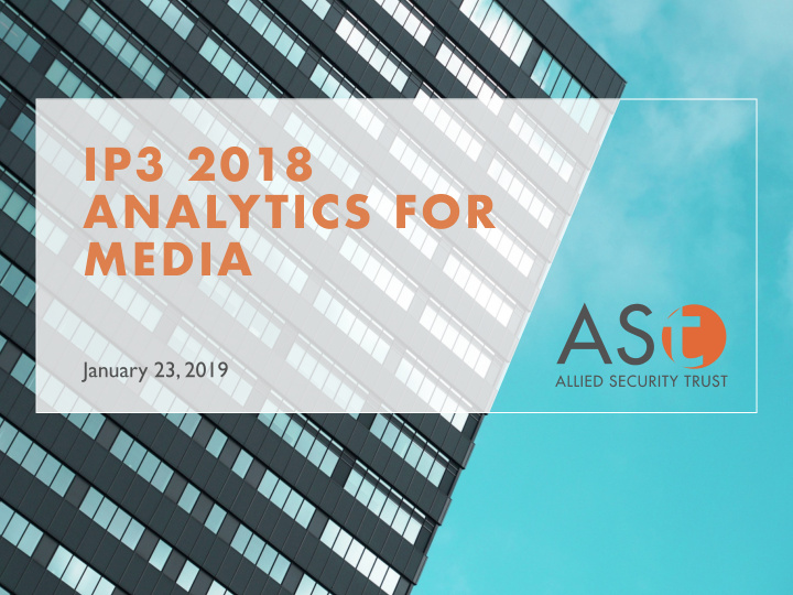 ip3 2018 analytics for media