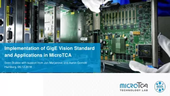 and Applications in MicroTCA  Sven Stubbe with support from Jan Marjanovic and Aaron Gornott