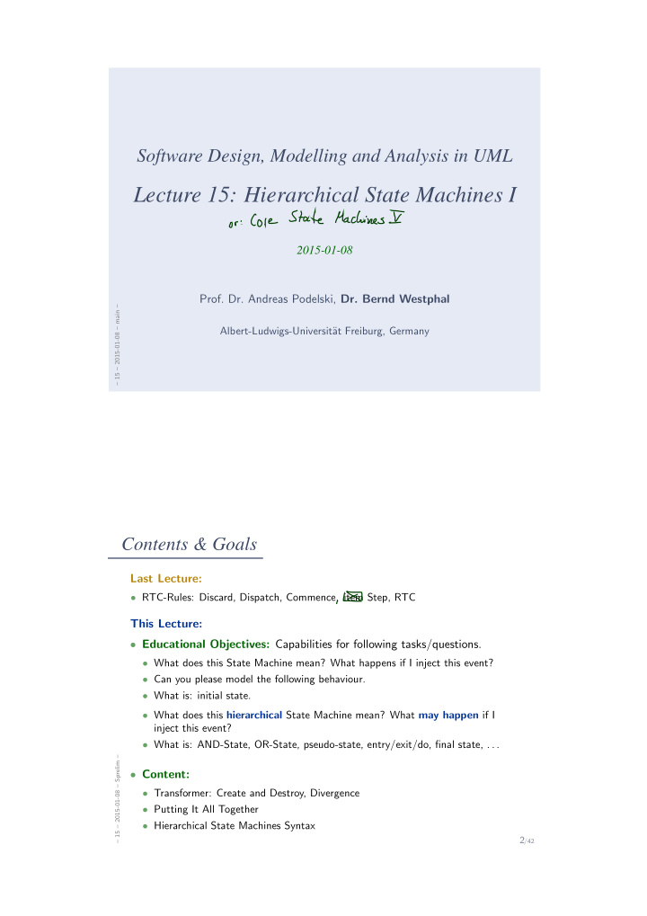 lecture 15 hierarchical state machines i