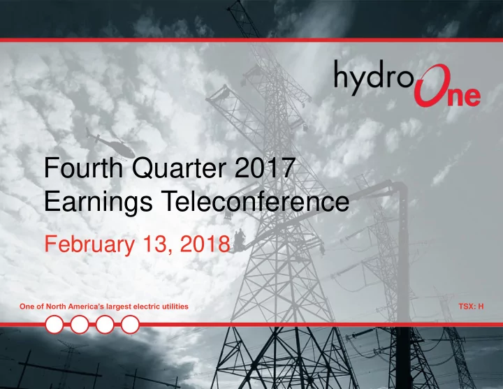 fourth quarter 2017