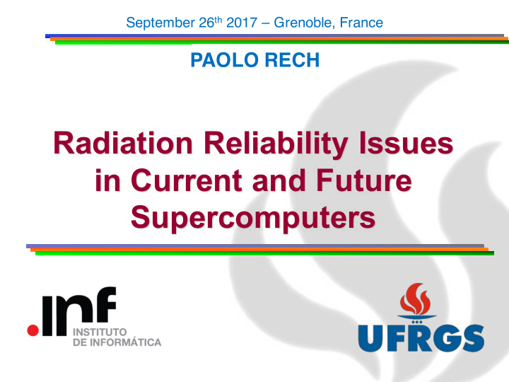 radiation reliability issues in current and future