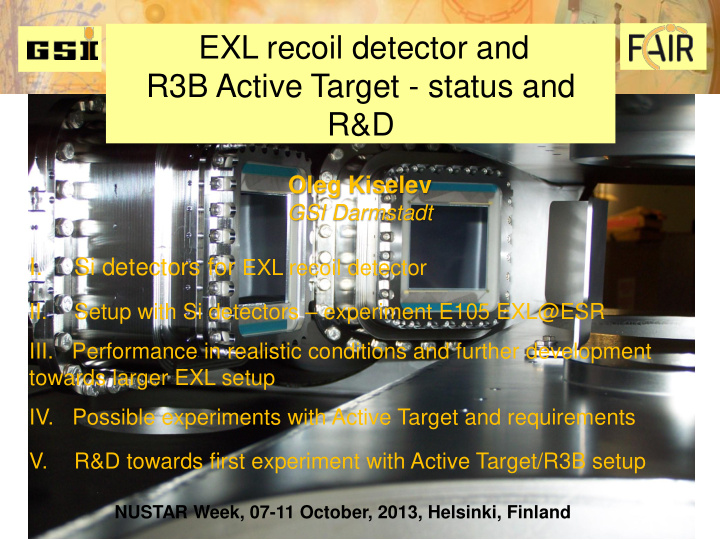 r3b active target status and