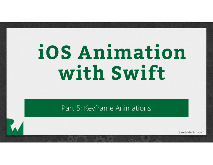 ios animation with swift
