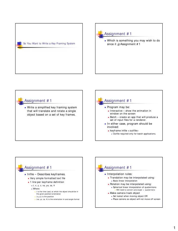assignment 1