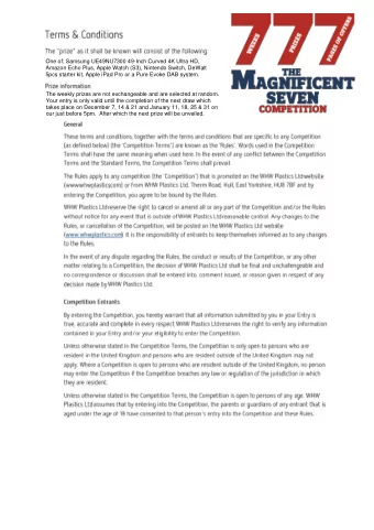 5pcs starter kit, Apple iPad Pro or a Pure Evoke DAB system.  The weekly prizes are not