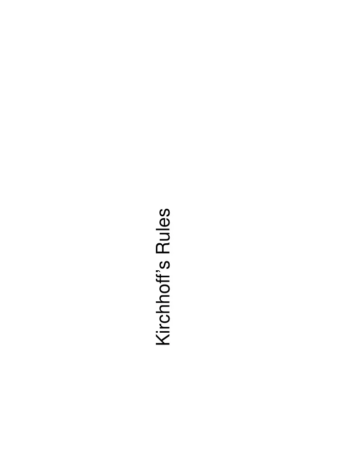 kirchhoff s rules kirchhoff s voltage rule sign convention