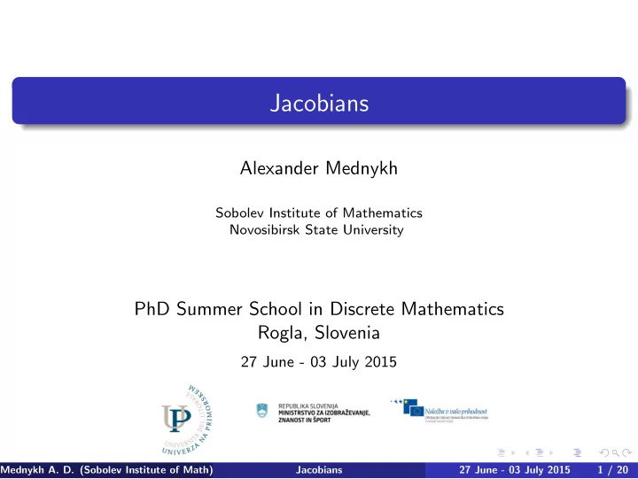 jacobians