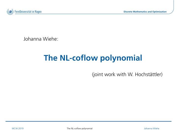 the nl coflow polynomial