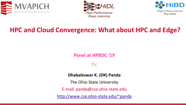 hpc and cloud convergence what about hpc and edge