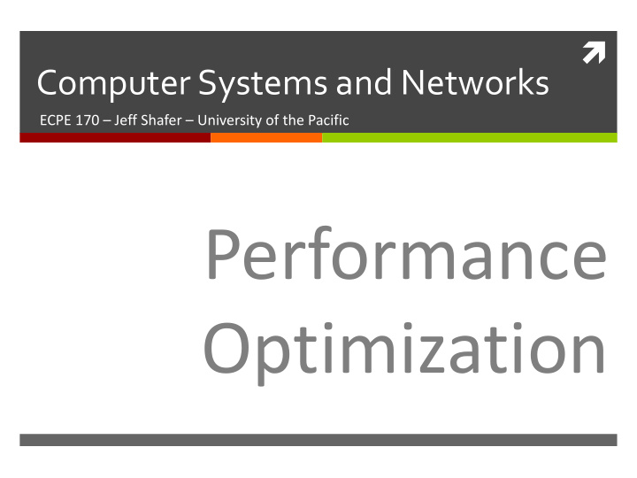 performance optimization