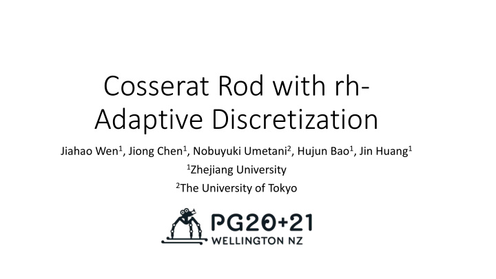 cosserat rod with rh adaptive discretization