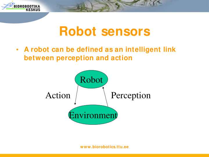robot sensors