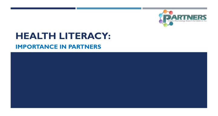 health literacy
