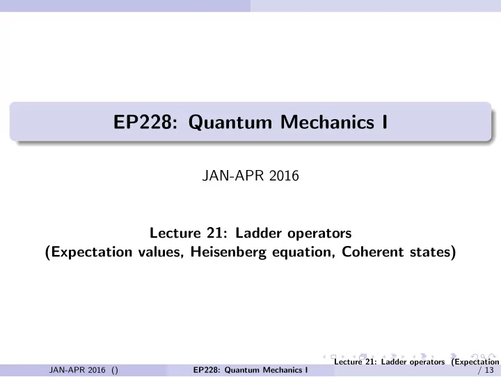 ep228 quantum mechanics i