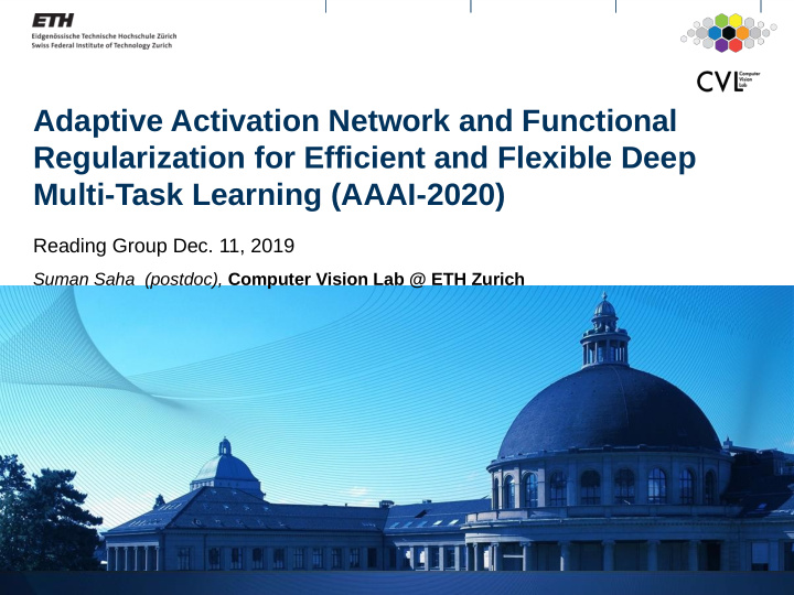 adaptive activation network and functional regularization