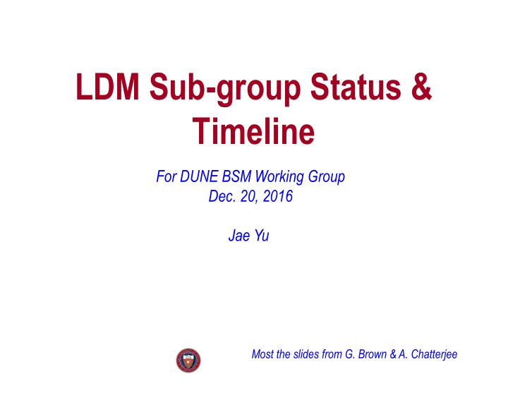 ldm sub group status timeline