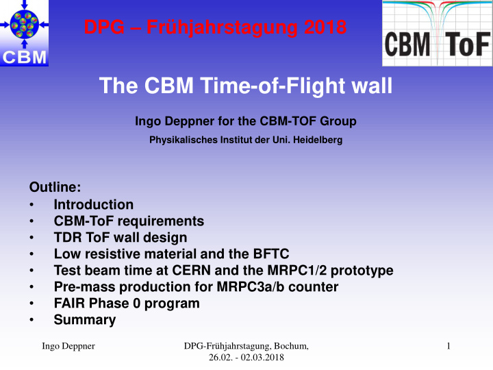 the cbm time of flight wall