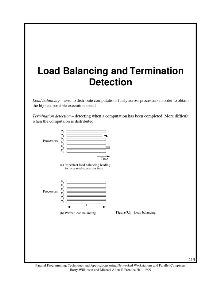 load balancing and termination detection