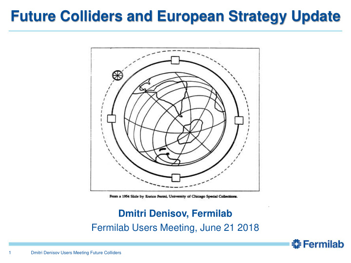 future colliders and european strategy update