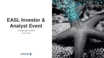 Analyst Event  Thursday April 11, 2019  Vienna, Austria  Cautionary Note Regarding Forward-Looking