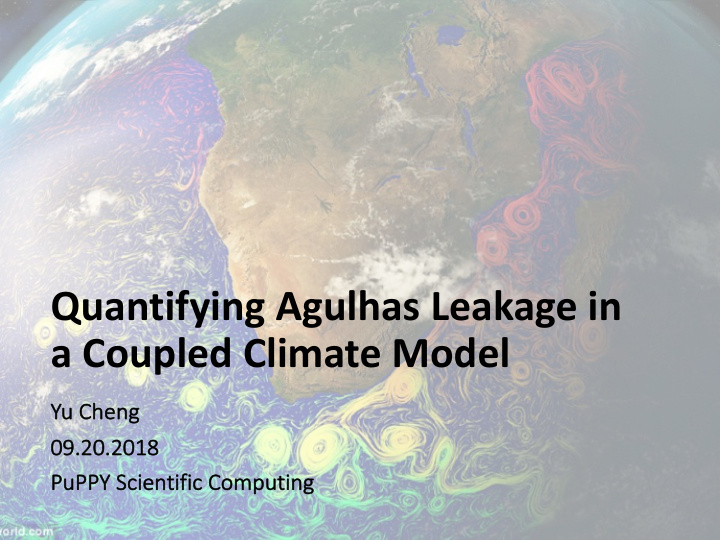quantifying agulhas leakage in a coupled climate model