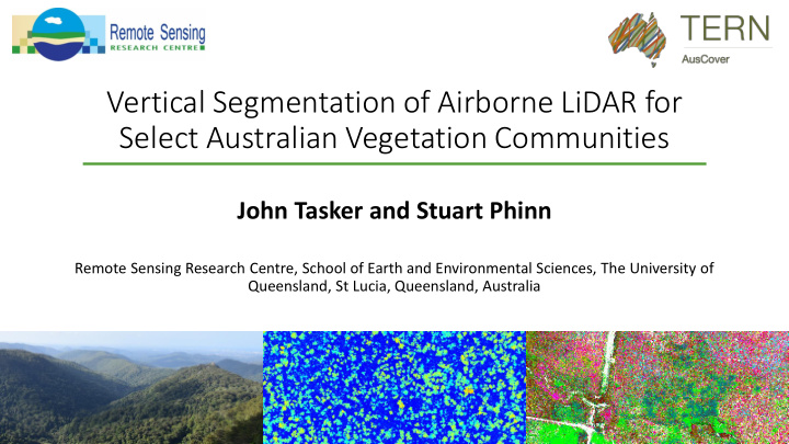 vertical segmentation of airborne lidar for select