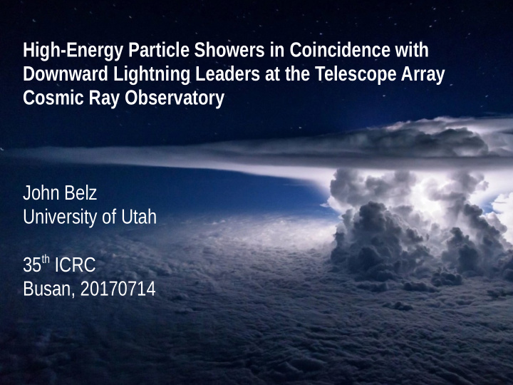 high energy particle showers in coincidence with downward