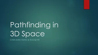 Pathfinding in  3D Space  CHIA-MAN HUNG &amp; RUOQI HE  Outline  Introduction  I. State of