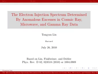 The Electron Injection Spectrum Determined  By Anomalous Excesses in Cosmic Ray,  Microwave, and