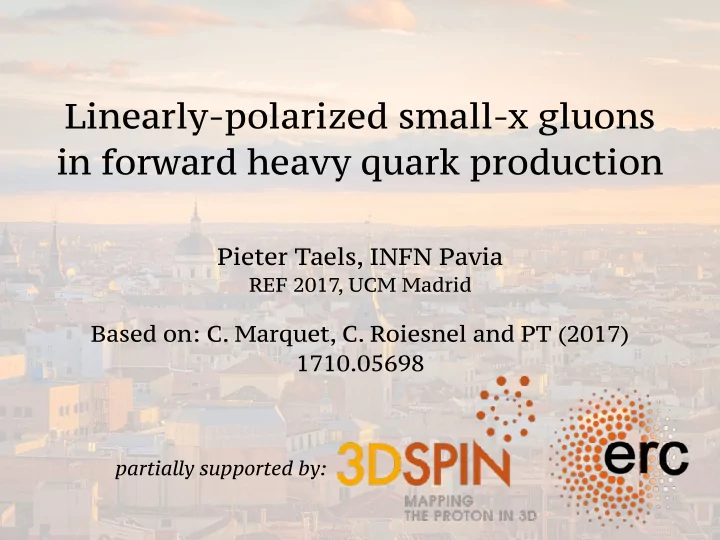 linearly polarized small x gluons in forward heavy quark