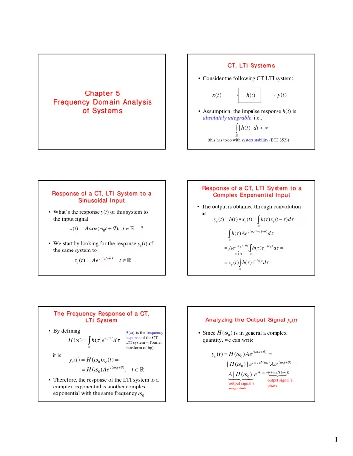 dt h t this has to do with system stability system