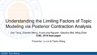 Understanding the Limiting Factors of Topic  Modeling via Posterior Contraction Analysis  Jian