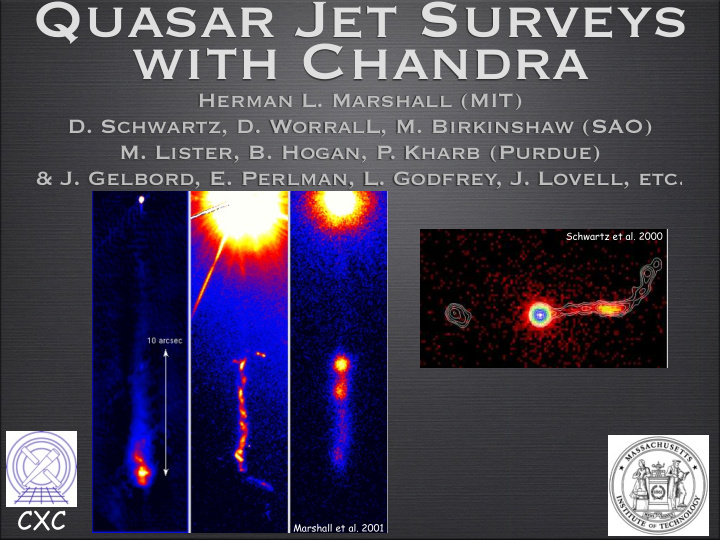 quasar jet surveys with chandra