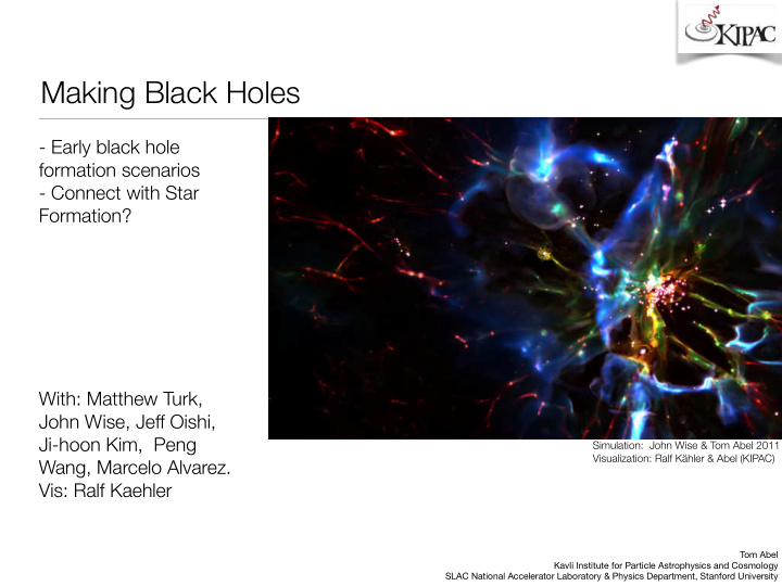 making black holes