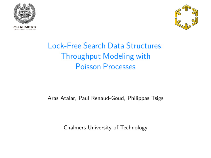 lock free search data structures throughput modeling with