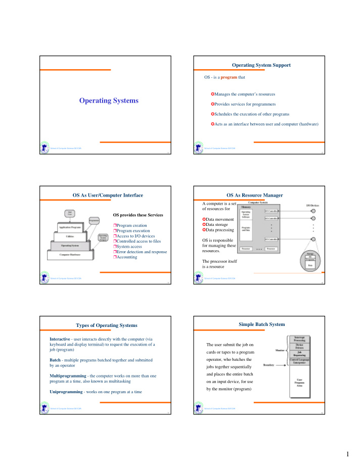 operating systems