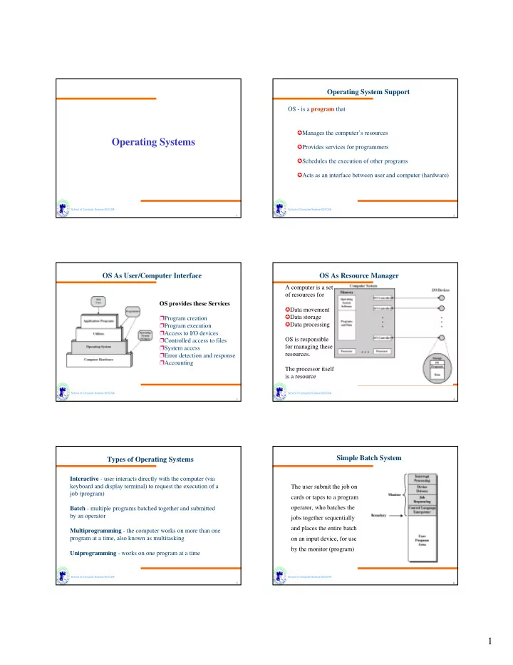 operating systems