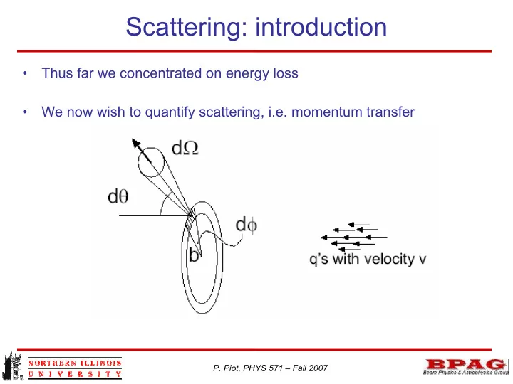 scattering introduction