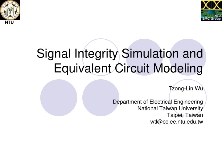 signal integrity simulation and equivalent circuit